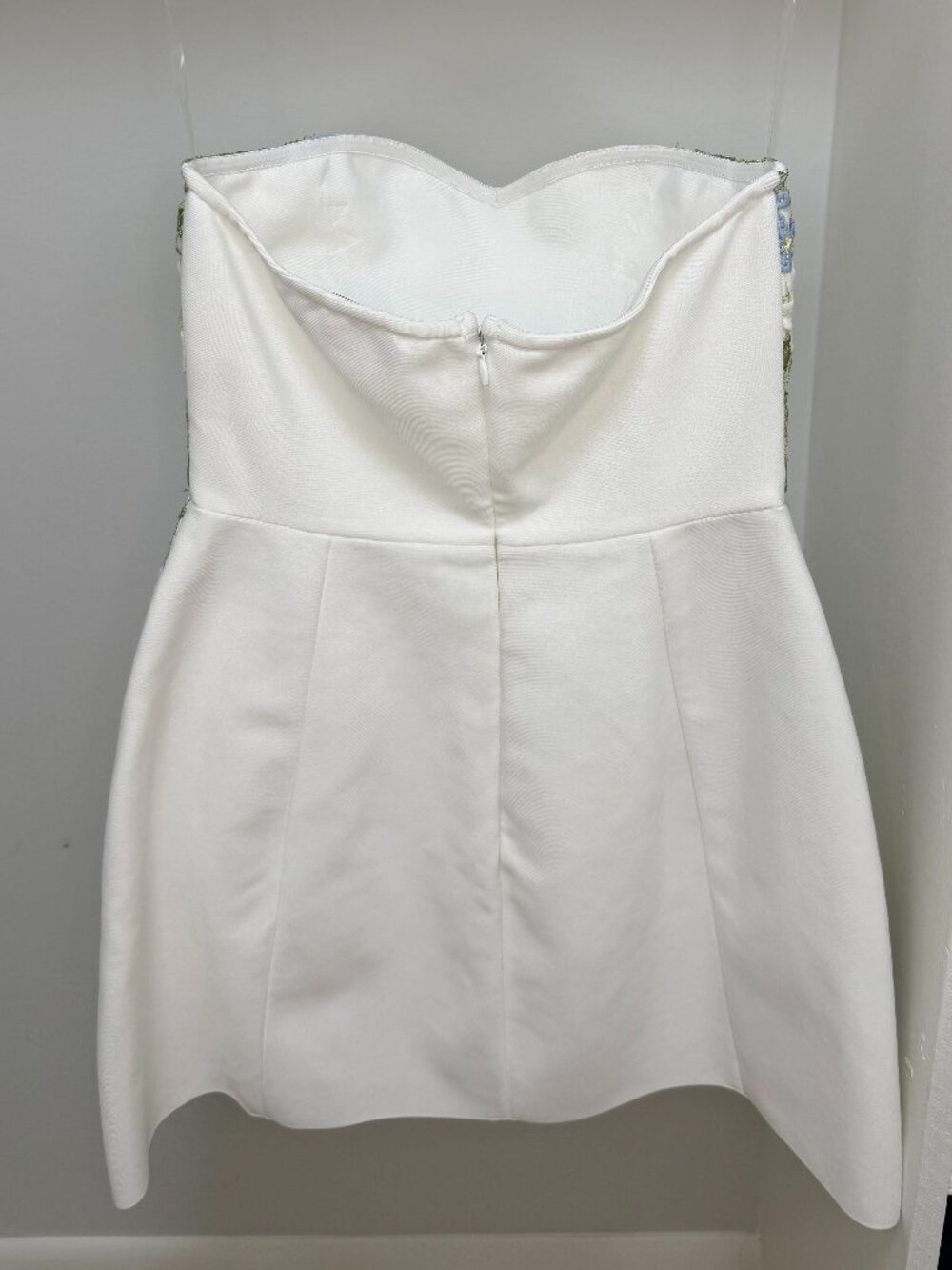 Fashion Nova LUXE - Strapless Bandage Mini Dress - White/Floral - Large - Picture 5 of 11